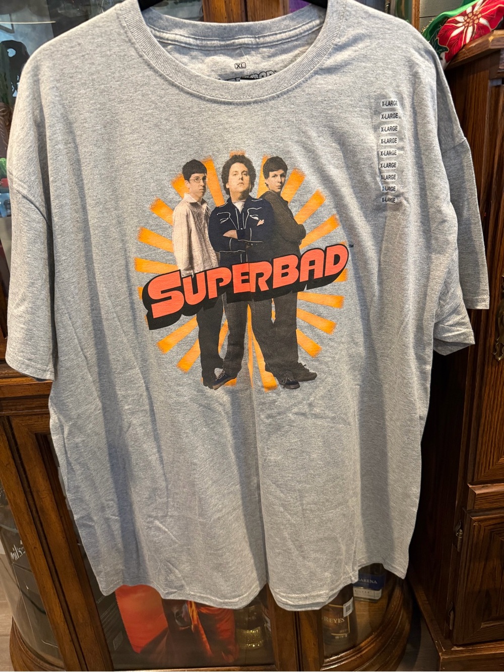 Ripple Junction Superbad Tee - Gray with Orange and Black Graphic